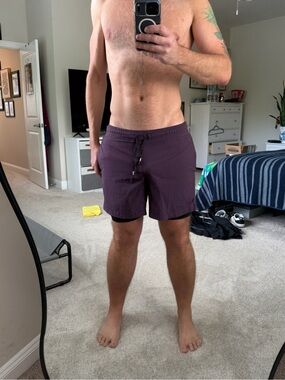 Men's Hind Plum Athletic Workout Shorts XL